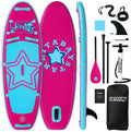 Kids Paddle Board with SUP Accessories, Child Paddle Board Durable, Lightweight, Stable Design, Wide Non-Slip Deck, 7ft 7.6ft 8ft 9.6ft Inflatable Paddle Boards for Kids & Youth