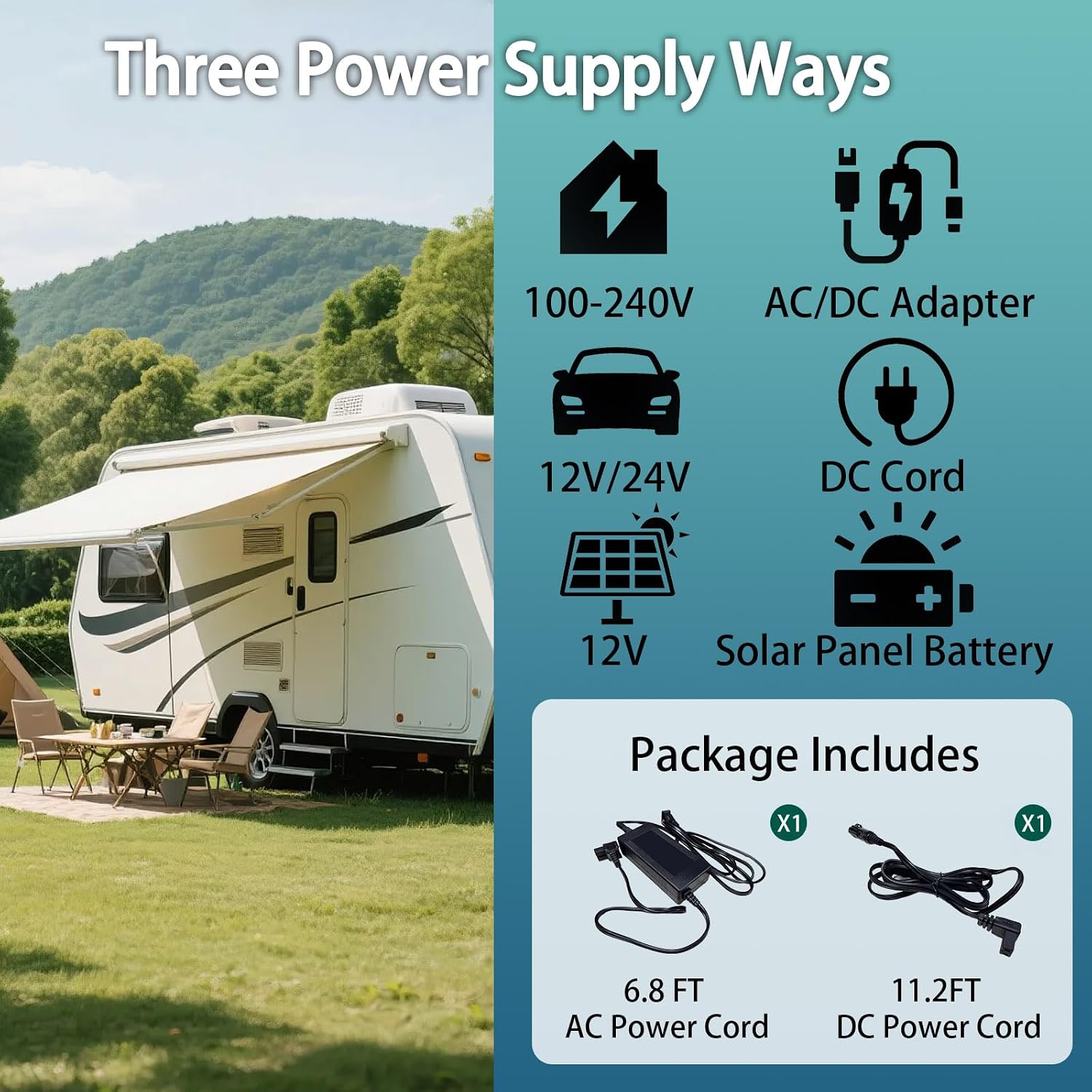 12 Volt Refrigerator, 22QT(21L) Compressor Electric Cooler, Car Fridge -4℉~68℉, Portable Refrigerator 12V/24V DC 110-240V AC, Compact Freezer for Vehicle RV Camping Truck Boat Travel, Black
