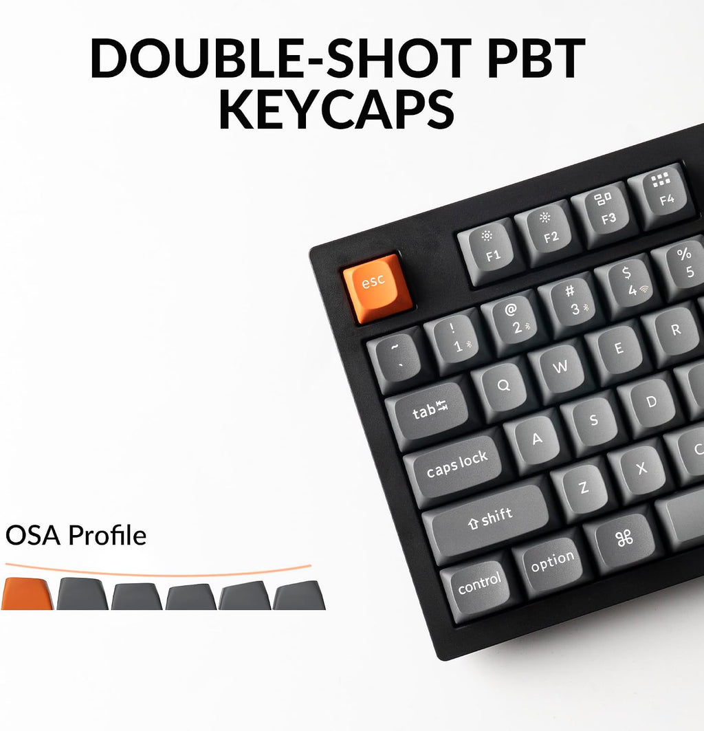 Keychron K10 Max Wireless Custom Mechanical Keyboard, QMK 2.4 GHz Bluetooth Full-Size with Hot-swappable Keychron Super Red Switch Compatible with Mac Windows Linux (RGB Backlit)