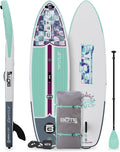 BOTE Wulf Aero Inflatable Stand Up Paddle Board Kit Includes Accessories Adjustable Paddle iSUP Travel Bag Blow Up Pump Safety SUP Coiled Leash Multiple Sizes