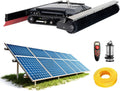 Automatic Solar Panel Cleaning Robot - Dry & Wet Cleaning, 130cm Cleaning Width, 15° Max Incline, Remote Controlled with 100m Hose & Water Pumb for Industrial Solar Maintenance