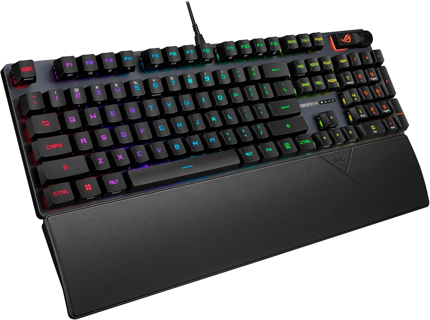 ASUS TUF M4 Air Wired Gaming Mouse-P307, Durable and Ultralight Air Shell Design, 16,000 DPI Optical Sensor, Six Tactile Buttons, IPX6 Water Resistance Bundle with ROG Strix Scope II Gaming Keyboard