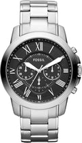 Fossil Men's Watch, Grant Quartz Stainless Steel Chronograph Watch for Men