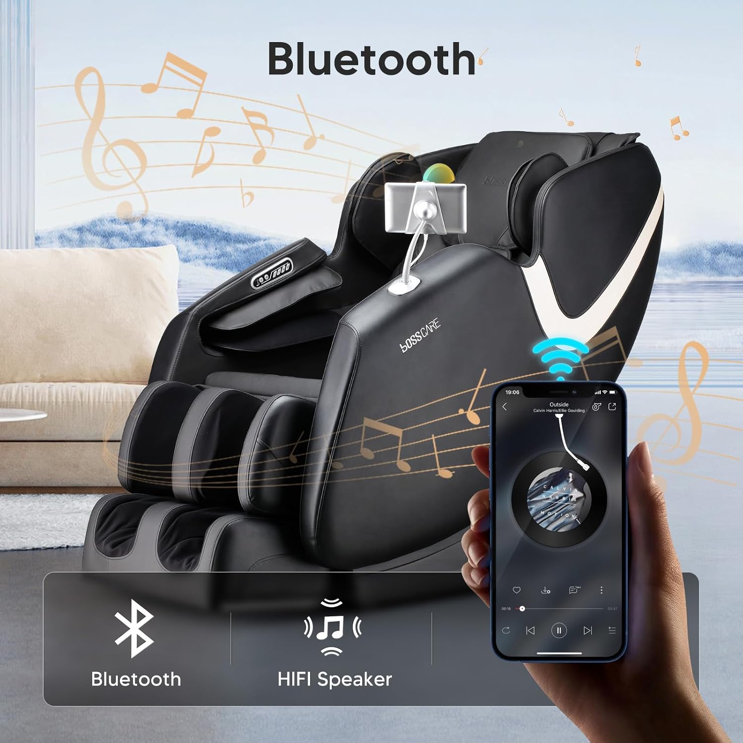 2026 Massage Chair Full Body, AI APP Control Shiatsu Zero Gravity Massage Chair with Foot Roller, Back Calf Heated, Bluetooth Speaker, Relaxing Massaging Recliner for Friend Family