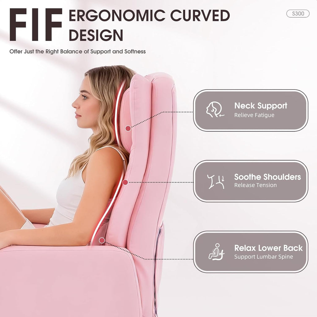 Criss Cross High Back Office Chair with Foot Rest, Ergonomic Cross Legged Desk Chair with Resivable Armrest, Comfortable Reclining 155°Swivel Chair for Home Office, Computer and Entertainment,(Pink)