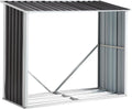 Outdoor Firewood Racks 70.9', Firewood Storage Shed, Wood Sheds, Firewood Shelter, Log Holder with Roof