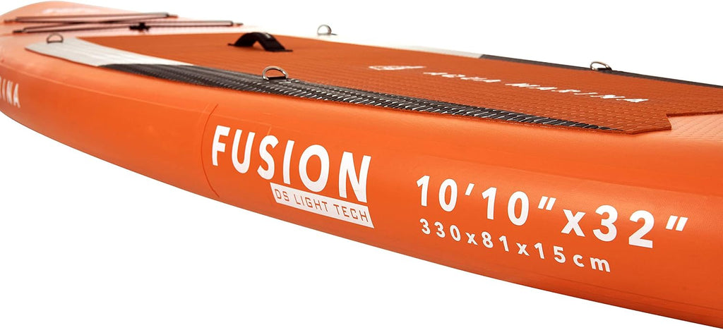 Aqua Marina Fusion, Inflatable Stand Up Paddle Board (iSUP) Package, 330 cm Length, Orange