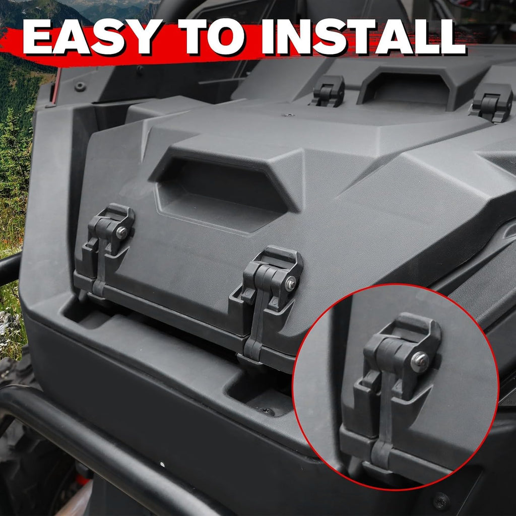 A & UTV PRO 42 QT Rear Cargo Box for 2020-2026 Polaris RZR PRO XP/RZR PRO XP 4/2022-2024 RZR Turbo R Accessories, Water Resistant Storage Bin, Replace OEM # 2883752, NOT FIT RZR XP 1000 Model