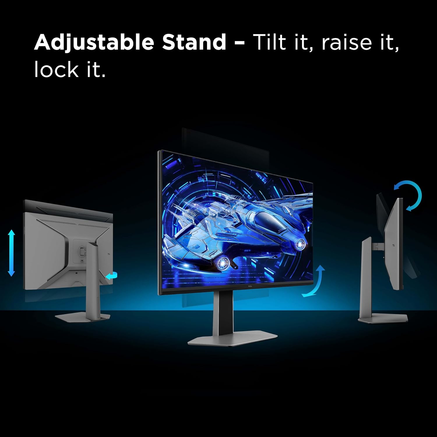 TCL 27' G64 Series QHD HDR QD-Mini LED Gaming Monitor (27G64, 2025 Model) Halo Control System, 180Hz Refresh Rate, LD180 Precise Dimming Series, HDR600 Brightness, 1ms, AMD FreeSync, NVIDIA G-SYNC
