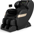 Real Relax Massage Chair Full Body of Dual Core S Track,Zero Gravity Realiner with App Control,Bluetooth,Foot Roller,Home or Office Use,Black and Gold