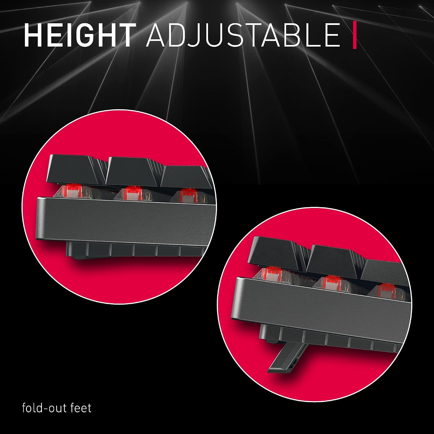 Cherry MX 8.2 TKL Wireless Gaming Keyboard. Compact TenKeyLess. Mechanical 87 Keys RGB Backlit Keys ABS Keycaps. MX Red Switch. Aluminum Carrying Case Included.