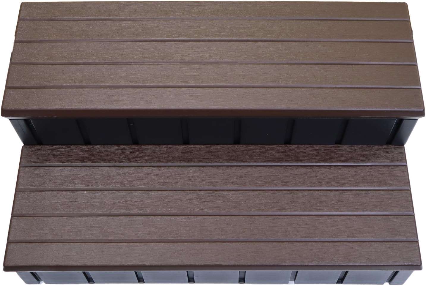 Confer Plastics Storage Step for Spas and Hot Tubs: Durable, Multi-Functional, and Made in The USA - Espresso