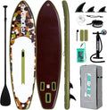 FunWater Inflatable Stand Up Paddle Board with Premium SUP Paddleboard Accessories, Anti-Slip EVA Deck, 11'6''/11'/10'6'' Paddle Boards for Adults & Youth of All Skill Levels