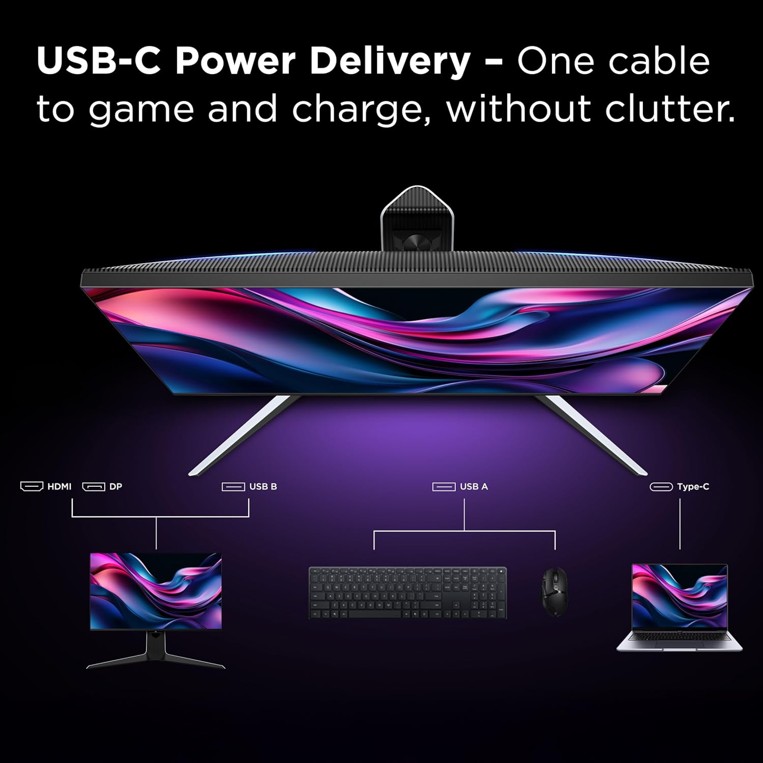 TCL 27' R94 Series 4K UHD HDR QD-Mini LED Gaming Monitor (27R94, 2025 Model) Halo Control System, 165Hz Refresh Rate, LD2304 Precise Dimming Series, HDR1400 Brightness, 1ms, AMD FreeSync NVIDIA G-SYNC