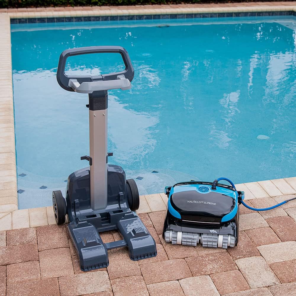 Dolphin Nautilus CC Supreme Wi-Fi Automatic Robotic Pool Vacuum Cleaner Includes Caddy, Easy to Transport and Store, Ideal for In-Ground Pools up to 50 FT in Length