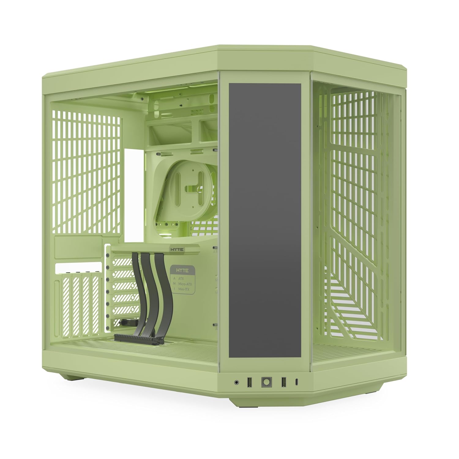 Hyte Y70 Touch Infinite Display Upgrade Screen Kit for PC Case - 14.9' IPS Display - 2.5K Resolution - 60Hz - 10-Point Touch - Matcha Milk (Green)