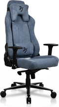 Arozzi Vernazza Soft Fabric Durable Upholstery Ergonomic Office and Gaming Chair with High-Level Features Like 3D Armrests and a Pro Mechanism Along with Soft Neck & Lumbar Support Pillows-Blue