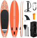 Smartmak Inflatable Stand Up Paddle Board (6 Inches Thick), Non-Slip Deck Standing Boat, Include Adjustable Paddle, Backpack, Hand Pump, Fin, Leash, for Youth & Adult- (10'x30'' x6'')