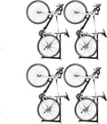 Bike Nook Stand & Vertical Storage Rack - 4 Pack with connectors- The Original Vertical Bicycle Floor Stand for Garage Storage and Indoor and Outdoor use, No Drilling Required