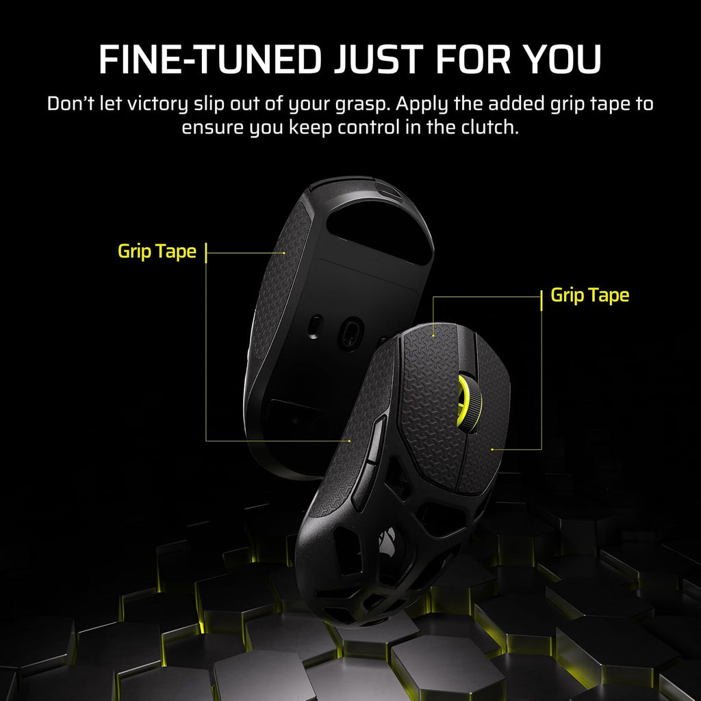 Corsair Sabre v2 PRO Wireless MG FPS Gaming Mouse – 33,000 DPI Marksman S Sensor, 8,000Hz Hyper-Polling, Durable Magnesium, Lightweight, Up to 120hr Battery – Black