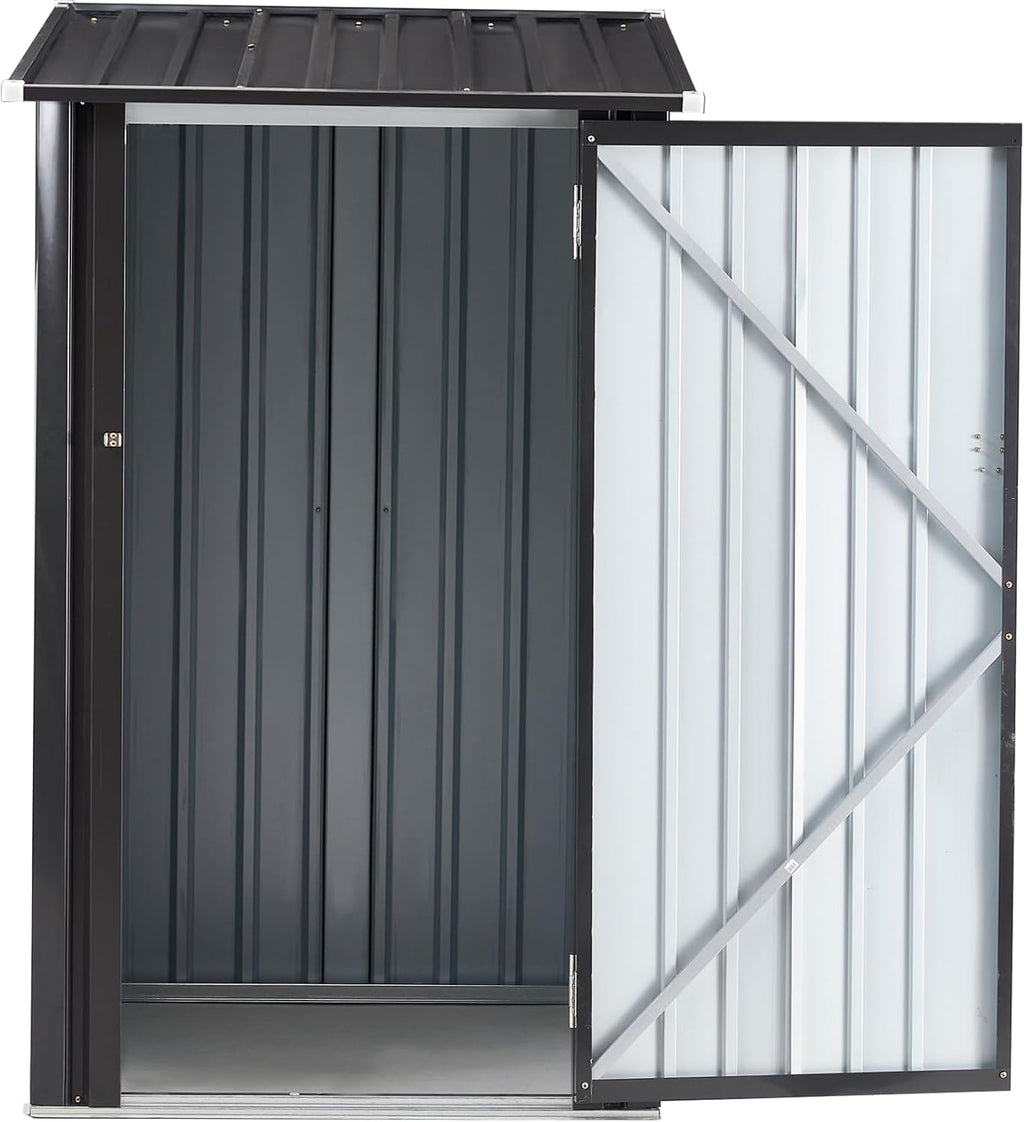 Outdoor Firewood Racks 3FT x 3 FT, Firewood Storage Shed, Wood Sheds, Firewood Shelter with Single Lockable Door