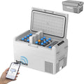 Setpower Car Refrigerator 50 Hours Backup Cooling 27 Quart 12 volt Fridge Portable Car Freezer with Cover 12V Coolers for Vehicles Electric Cooler for Car Camping Truck Van RV SUV Road Trip Travel