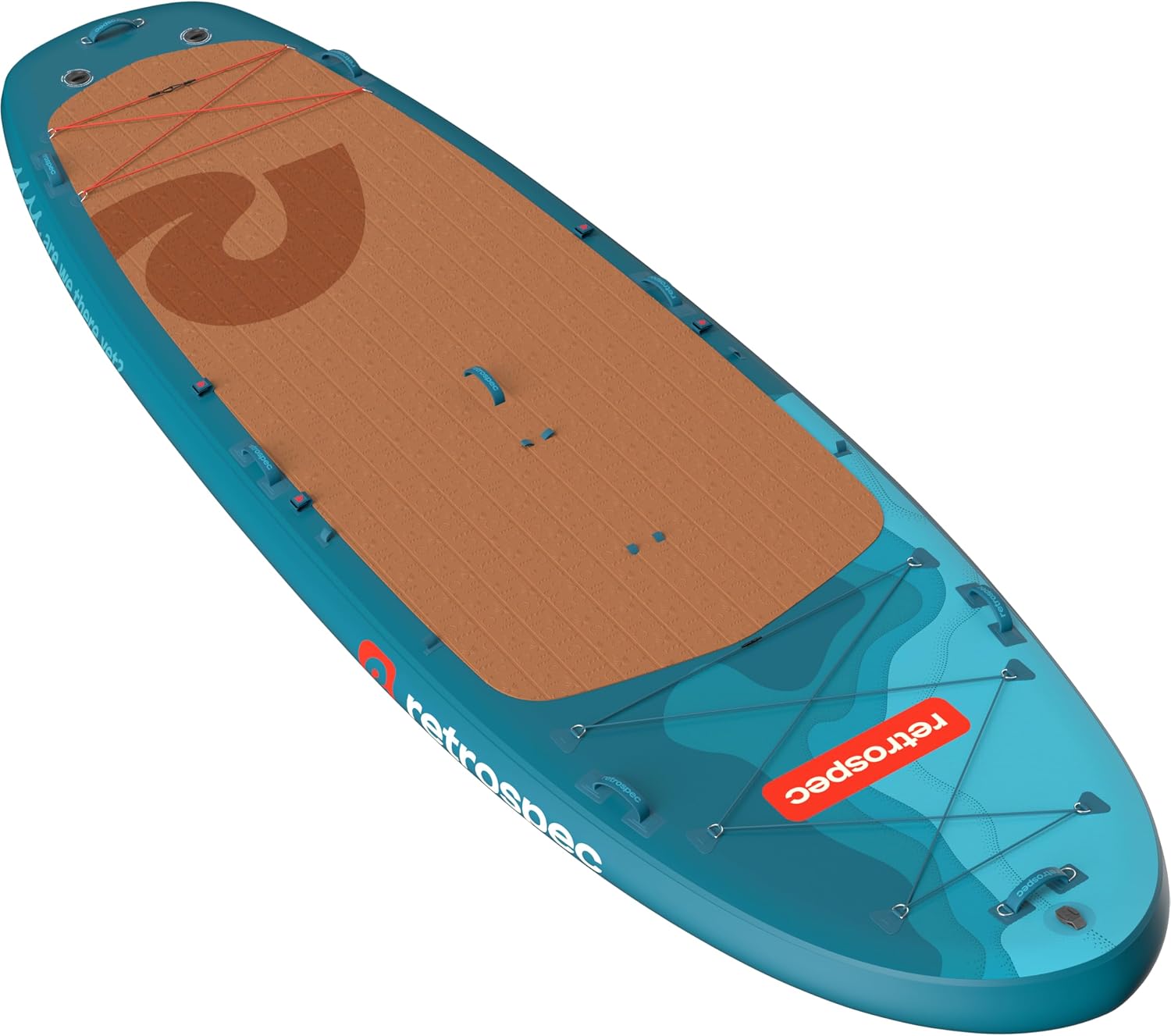 Retrospec Weekender Crew Inflatable Paddle Board - 12ft & 15ft XL Multi-Person iSUP with 400 & 1050lb Capacity & No-Slip Deck - Includes 2 Paddles & Accessories