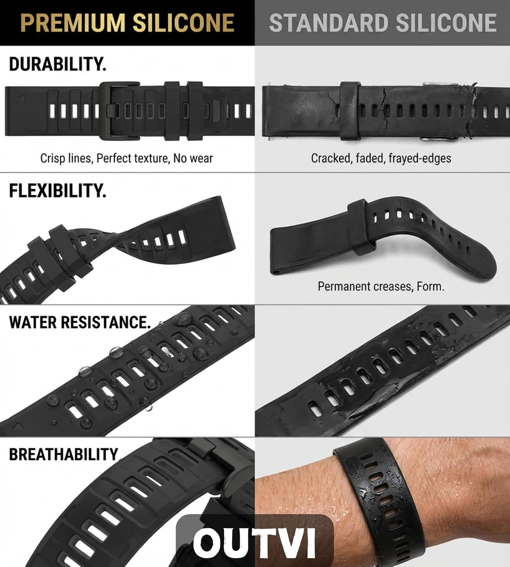 for Fenix 5/Fenix 6/Fenix 7 Band 22mm Silicone – Quickfit 22 Watch Bands for Garmin Fenix 8 47mm/Fenix 5 Plus/Fenix 6 Pro/Fenix 7 Pro Sapphire Solar/Forerunner 935– Soft Rugged Sports Strap Men Women