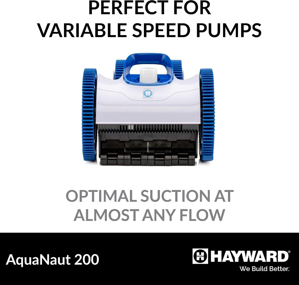 Hayward Aquanaut 200 Suction Pool Cleaner for In-Ground Pools up to 16 x 32 ft (Automatic Pool Vacuum) W3PHS21CST