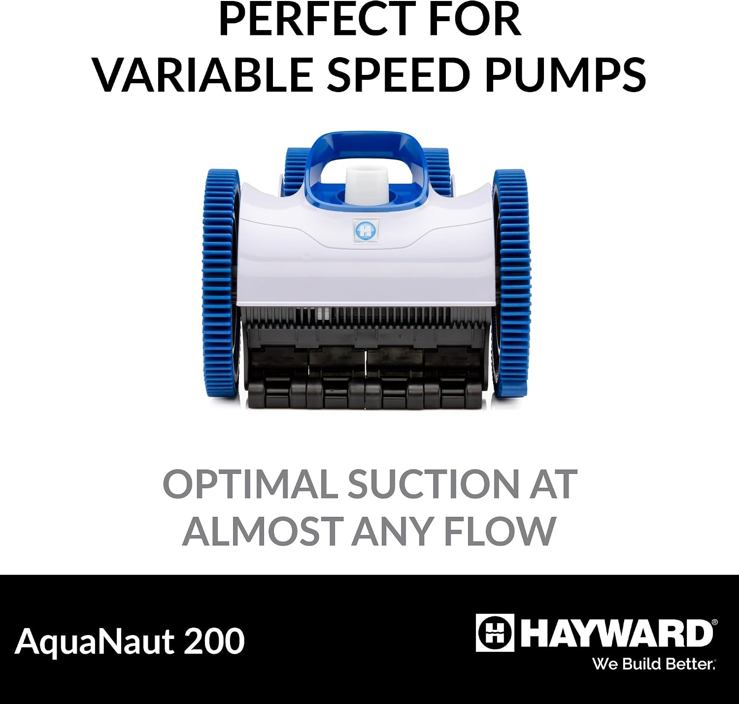 Hayward Aquanaut 200 Suction Pool Cleaner for In-Ground Pools up to 16 x 32 ft (Automatic Pool Vacuum) W3PHS21CST