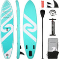 Inflatable Paddle Board Stand Up Paddle Board Inflatable Paddleboard SUP Board with Premium Full Accessories 120'x30'x6' for Youth & Adults Have Fun in Oceans, River and Lakes