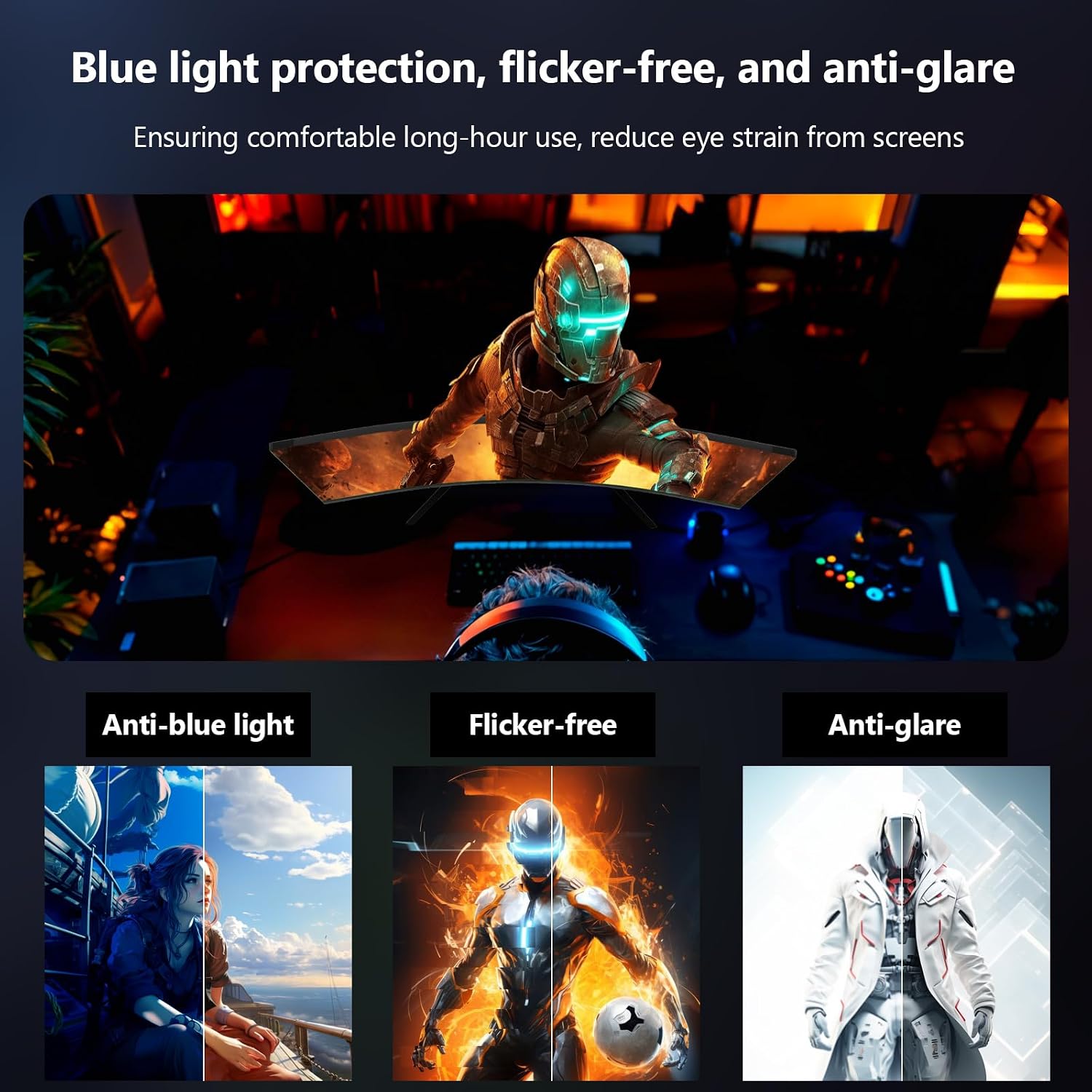 Z-Edge 27 inch Curved Gaming Monitor, FHD 1080P 240Hz 280Hz Curved 1500R Computer Monitor, Fast MPRT 1ms, FreeSync, Low Blue Light, 350nits, 16.7M Colors, 4000:1 Contrast, UG27P 2X DP and 2X HDMI