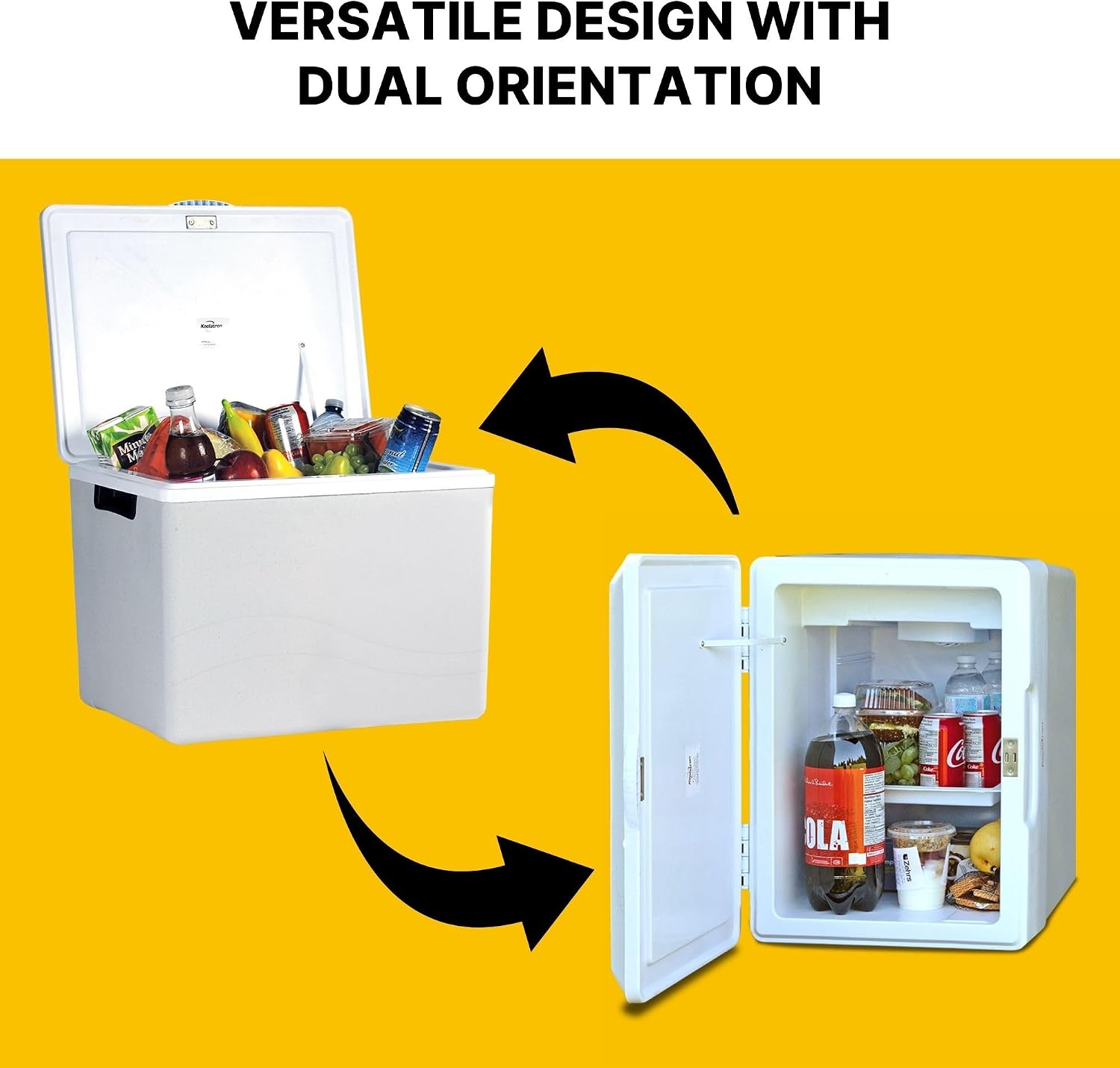 Koolatron 12V Iceless Cooler & Warmer – Portable Electric Cooler/Nevera Portátil Eléctrica for Car Truck Camper Boat, Hard Sided Mini Fridge for Camping Picnic Travel Lunch Food Drinks Office 36 qt
