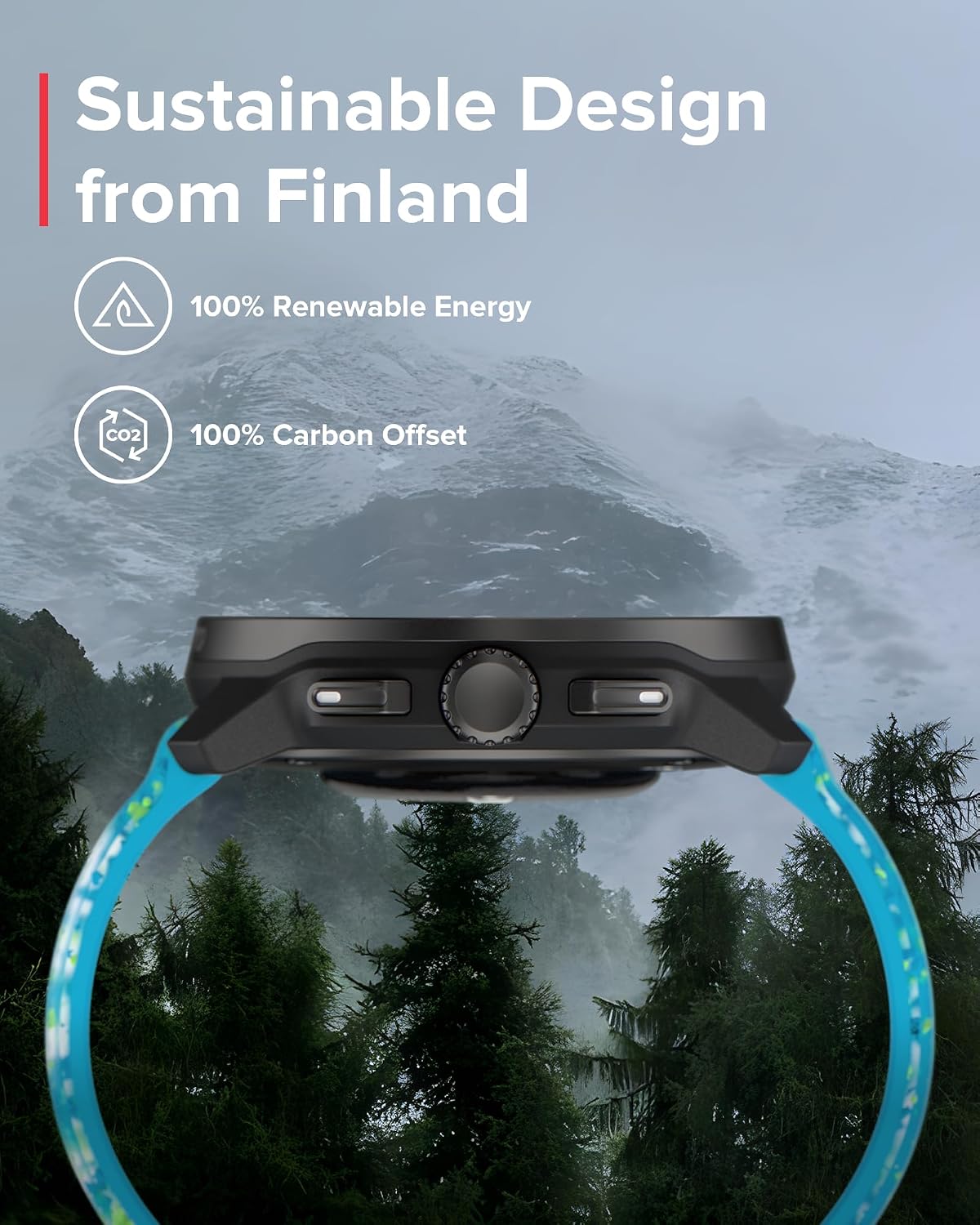 SUUNTO Race S GPS Sports Watch, 1.32' AMOLED Touchscreen w/Crown, 13 Days Battery Life, Training & Sleep Health Tracking, Dual-GNSS, 32GB Global Offline Maps, Lightweight for Running, Power Blue