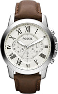 Fossil Men's Watch, Grant Quartz Stainless Steel Chronograph Watch for Men