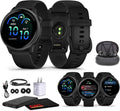 Garmin Vivoactive 6 GPS Smartwatch Slate with Black Silicone Band, Fitness Smart Watch with AMOLED Display, 11-Day Battery, 80+ Sports Apps, Advanced Activity Tracking Watch Bundle for Men &Women