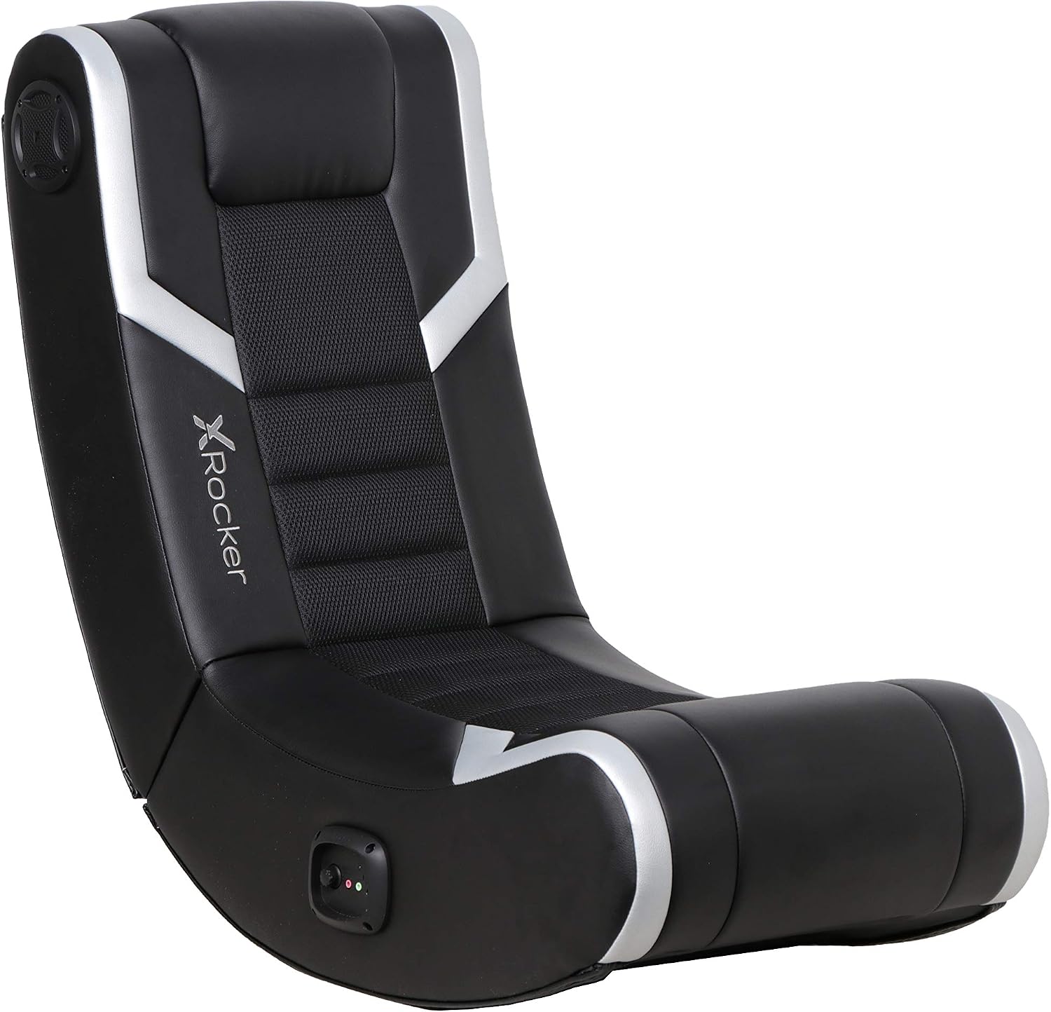 X Rocker Eclipse Video Gaming Floor Chair, Headrest Mounted Speakers, 2.0 Bluetooth, Wireless, 5110301, 31' x 27.5' x 16.5' & Nintendo Neon Purple/Neon Orange Joy-Con (L-R) - Switch