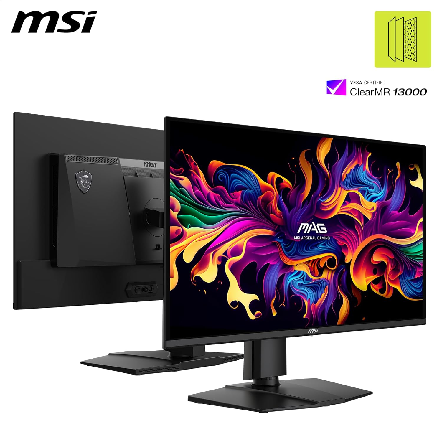 msi MAG 274QP QD-OLED X24 27-Inch WQHD Gaming Monitor, 2560 x 1440 Quantum Dot OLED Panel, 240Hz, 0.03ms, Adaptive-Sync, HDMI2.1, DP 1.4a, Tilt/Height Adjustable, Black