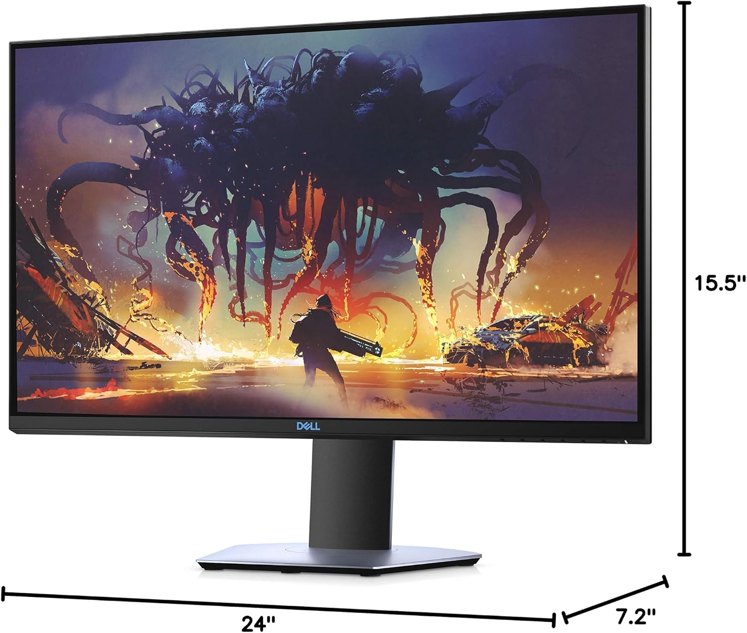 Dell S-Series 27-Inch Screen LED-Lit Gaming Monitor (S2719DGF); QHD (2560 x 1440) up to 155 Hz; 16:9; 1ms Response time; HDMI 2.0; DP 1.2; USB; FreeSync; Height Adjust, Tilt, Swivel & Pivot