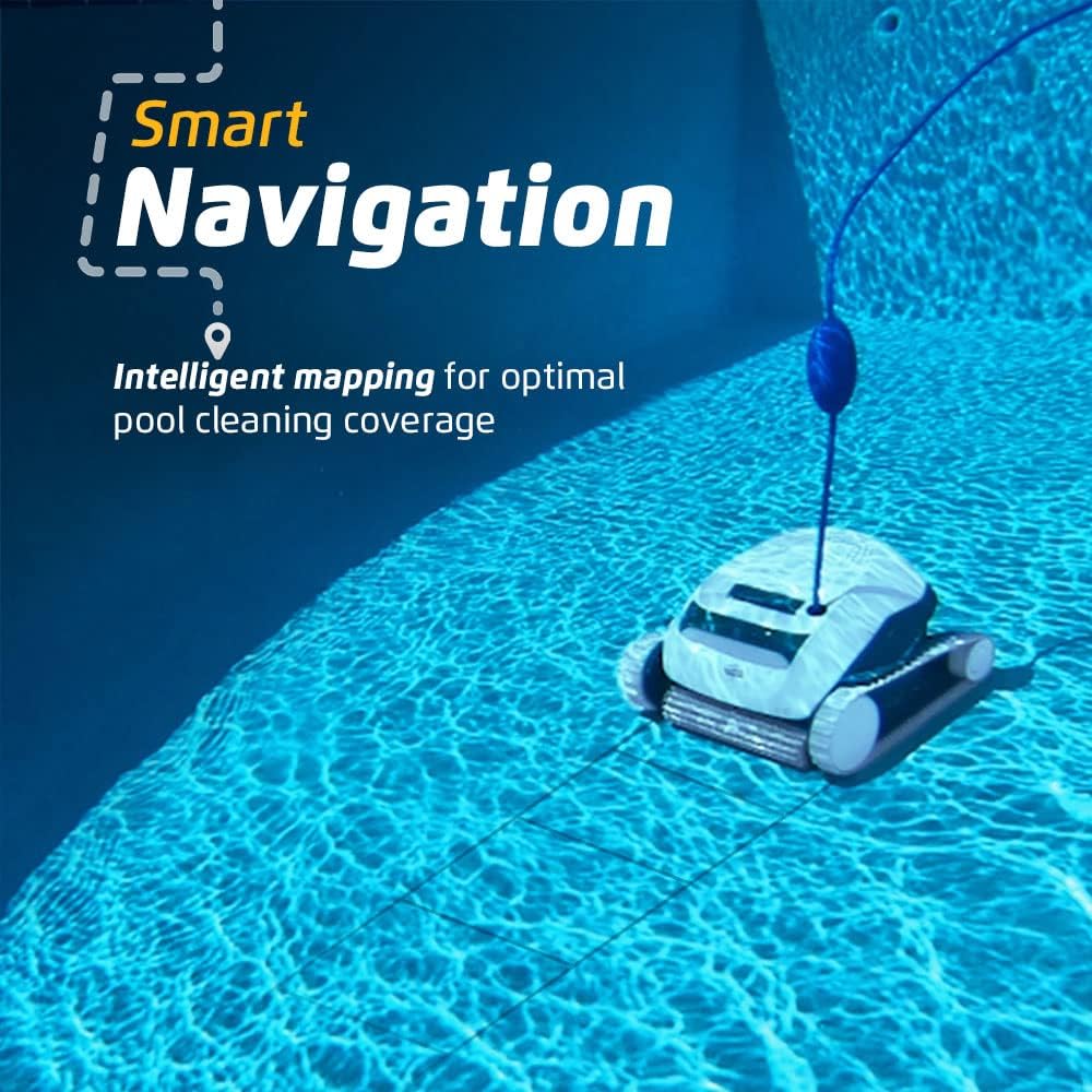 Dolphin E10 Automatic Robotic Pool Vacuum Cleaner, Active Scrubber Brush, Top Load Filters Access