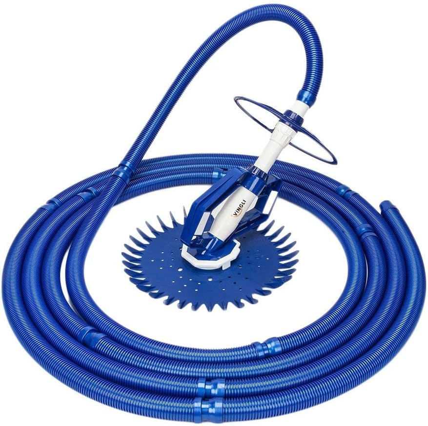 VINGLI Automatic Pool Cleaner in-Ground Suction-Side Vacuum-Generic Climb Wall Pool Sweeper