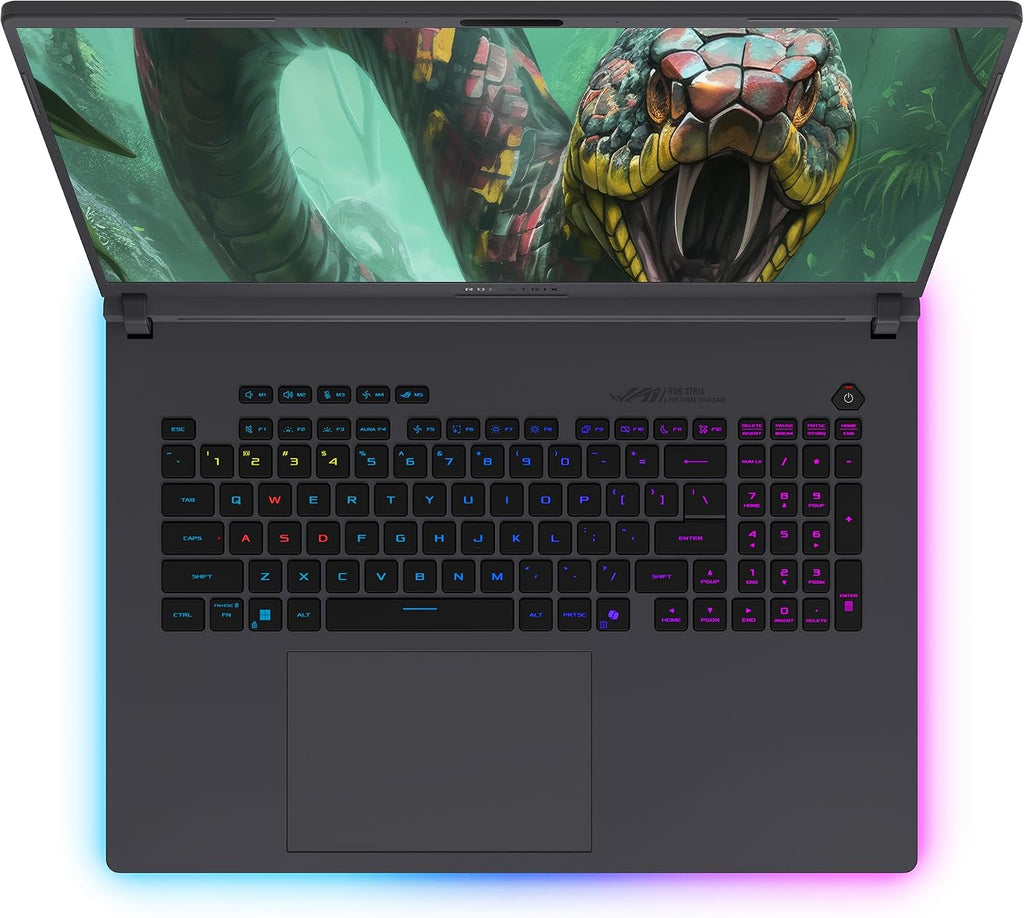 ASUS ROG Strix G18 Gaming Laptop, Intel Ultra 9-275HX, 32 GB DDR5 RAM, 4 TB PCIe SSD, 18' 2.5K (2560x1600) 240Hz Nebula Display, N-vidia G-Force RTX 5070Ti, 4-Zone RGB Keyboard, W11 Pro, Eclipse Gray