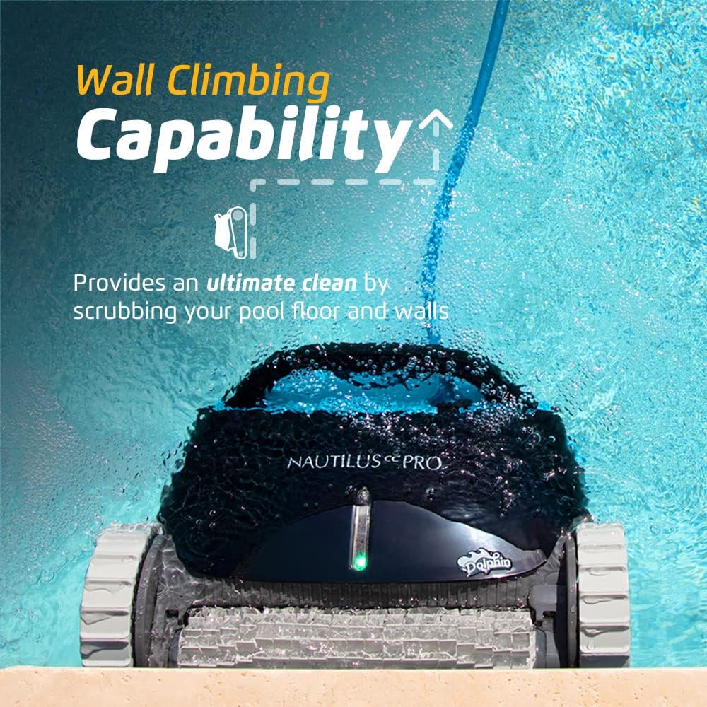 Dolphin Nautilus CC Pro Wi-Fi Automatic Robotic Pool Vacuum Cleaner Includes Ultra-Fine Filters for an Ultimate Clean, Ideal for In-Ground Pools up to 50 FT in Length