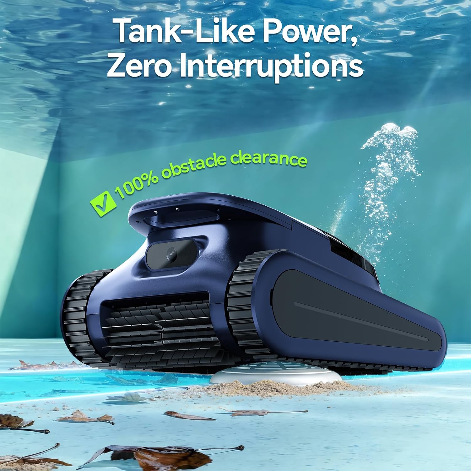 Pool Vacuum for Inground Pools & Above Ground Pool, Cordless Robotic Pool Cleaner with 180W Brushless Motor, 3-Hour Runtime, Wall-Climbing Pool Robot Scrubber for Pools up to 2150 Sq.Ft.