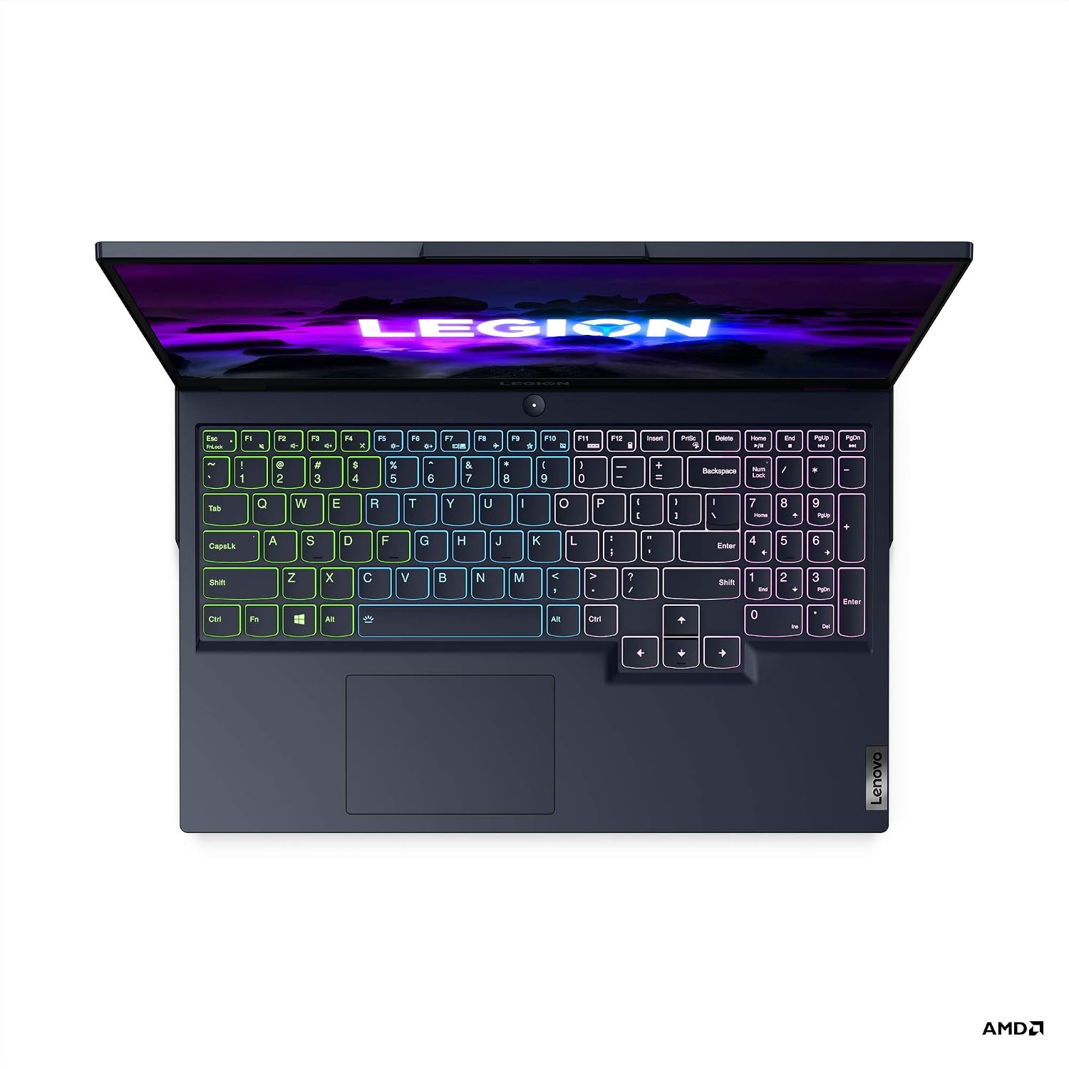 Lenovo Legion 5 Gaming Laptop, 15.6' FHD Display, AMD Ryzen 7 5800H, 16GB RAM, 512GB Storage, NVIDIA GeForce RTX 3050Ti, Windows 10H, Phantom Blue