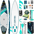 11'6' Inflatable Stand Up Paddle Boards, Premium SUP Accessories, Non-Slip Comfort Deck for Youth & Adults