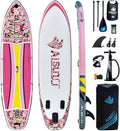Inflatable Paddle Board for Adult, Paddle Board for All Skill Levels, Wide SUP Board with Primium Accessories Include SUP Carry Bag, Hand Pump& 10L Waterproof Bag