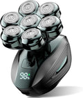 Cyruzi Head Shavers for Bald Men: 7D Floating Electric Razor with Magnetic Removable Head, IPX7 Waterproof Wet or Dry Shaver, LED Display & Type-C Fast Charging