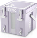 RTIC Halftime Water Cooler Portable Carrier Container, Drink Beverage Dispenser, Stackable with 2 Taps, Bottleless, BPA-Free, for Sports, Camping, BBQ, Parties, Picnic, & More, Dusty Lilac