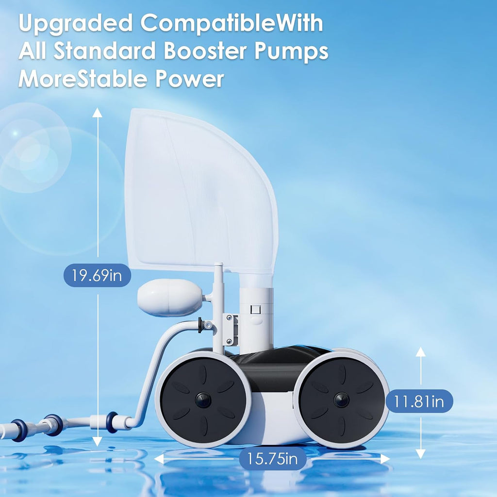Pool Pressure Side Sweeper: Professional Solution for Cleaning Your Swimming Pool (Four Wheels Better Than Three)
